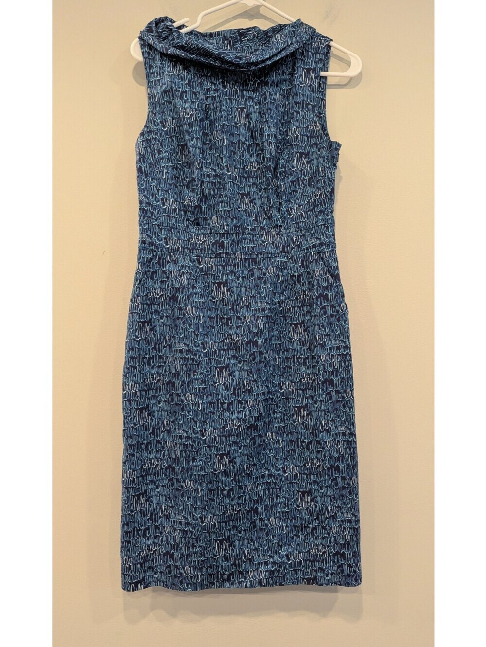 Lilly Pulitzer Tessa Signature Cursive Print Dress Size 6